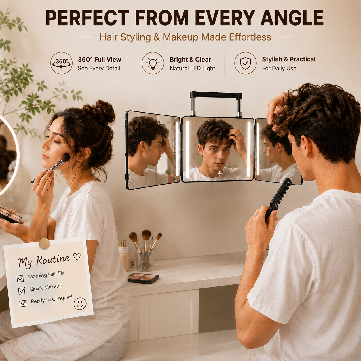 360View Mirror With Shelf
